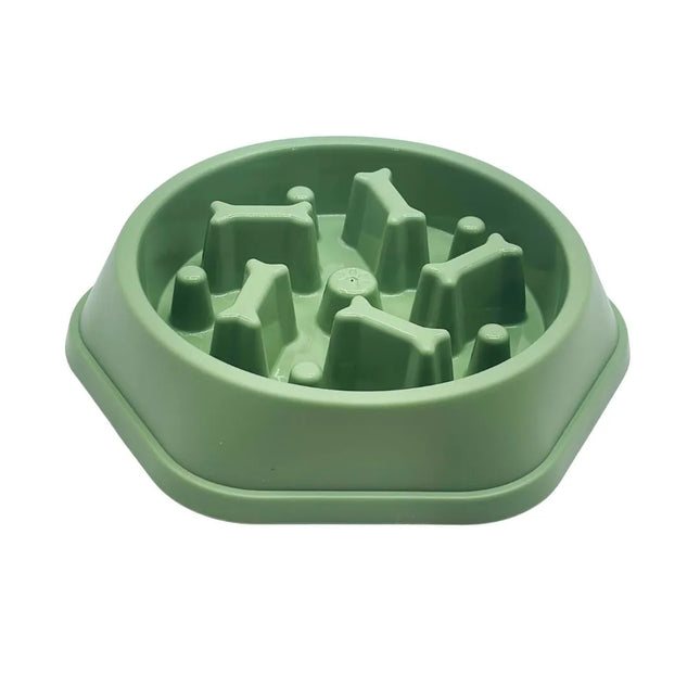 Slow Feeder Dog Bowl - Dark Green