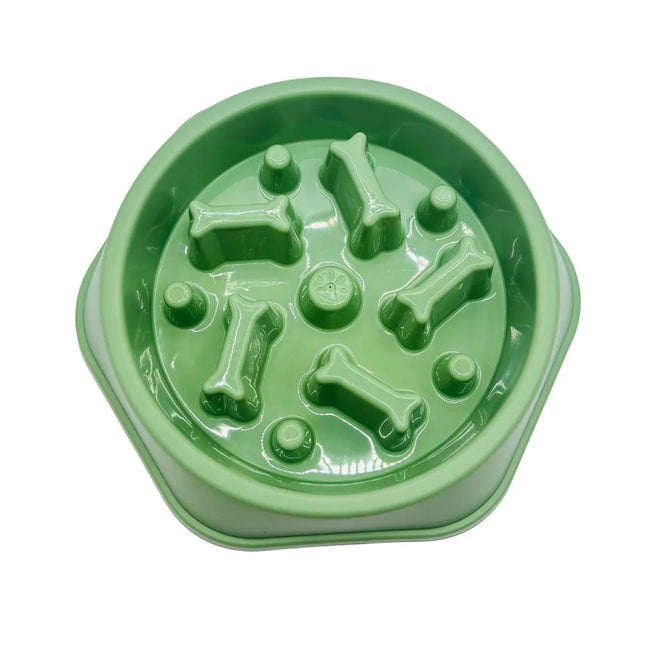 Slow Feeder Dog Bowl - Dark Green