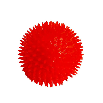 Spiky Red Squeaky Dog Ball - Large