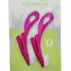 Finger type Pet Toothbrush (2-Pack) - pink