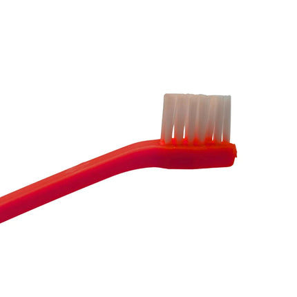 Dual-Sided Pet Dental Health Toothbrush - Red
