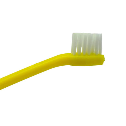 Dual-Sided Pet Dental Health Toothbrush - Yellow