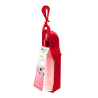 Portable Dog Water Bottle with Dispensing Trough - Red