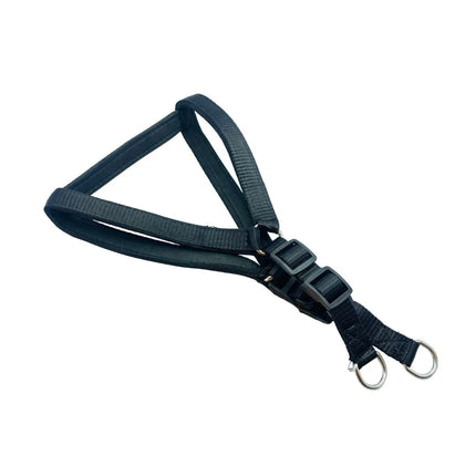 Padded 'Y' Style Adjustable Dog Harness - Small - Black