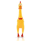 Classic Yellow Squeaky Chicken Dog Toy Fun & Interactive